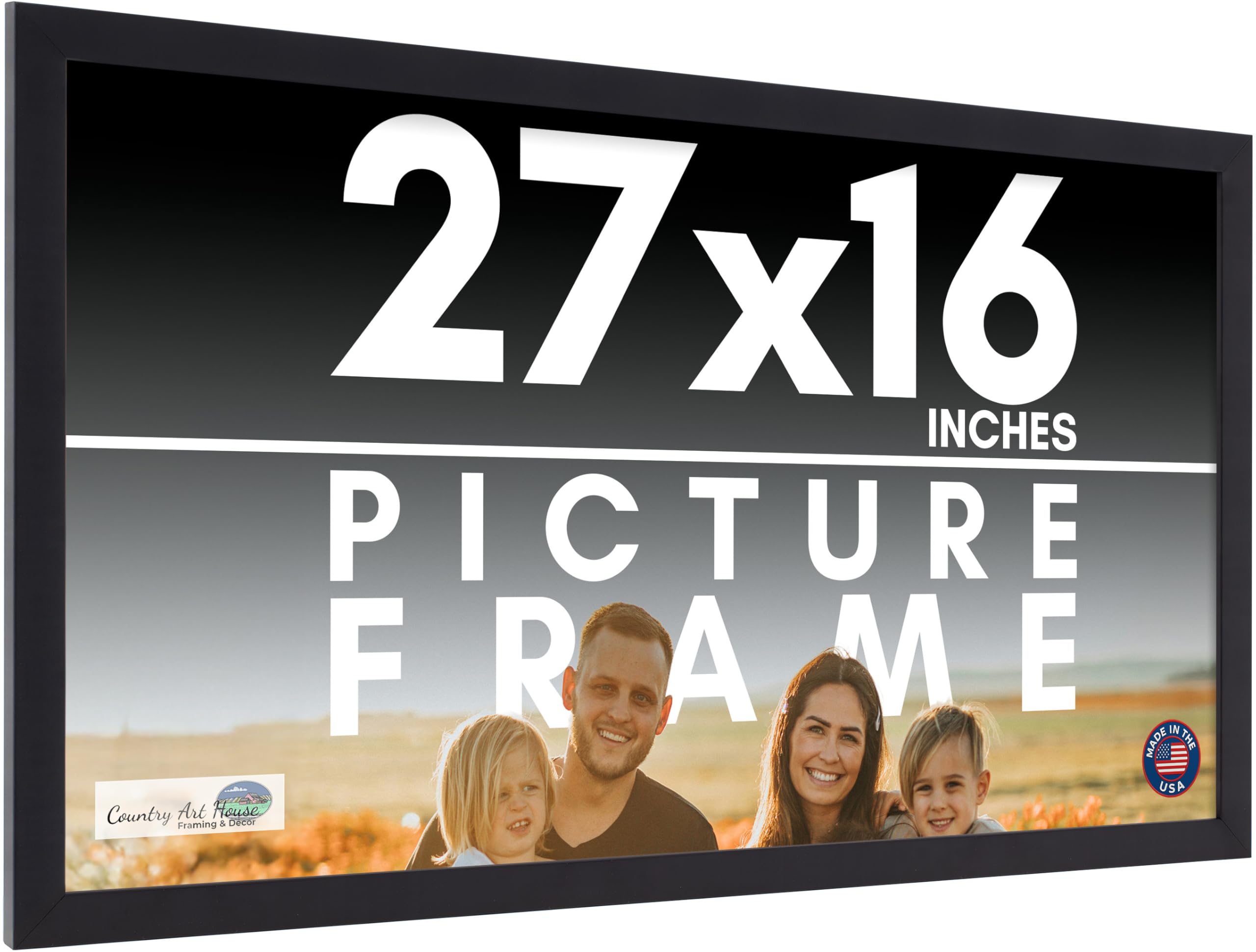 Amazon.com - 27x16 Frame Black Picture Frame - Complete Modern